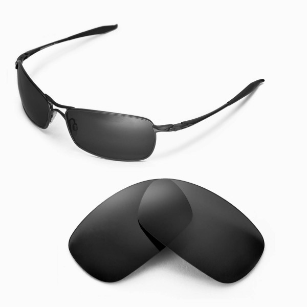 Walleva Replacement Lenses for Oakley Crosshair 2.0 Sunglasses Multiple Options Available Black Polarized
